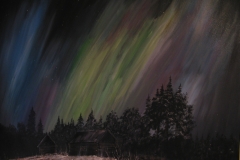 Nordlicht-Schweden-öl