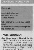Aachener Zeitung Lokalteil_