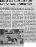 Bilder als Grüsse zum Reiturnier